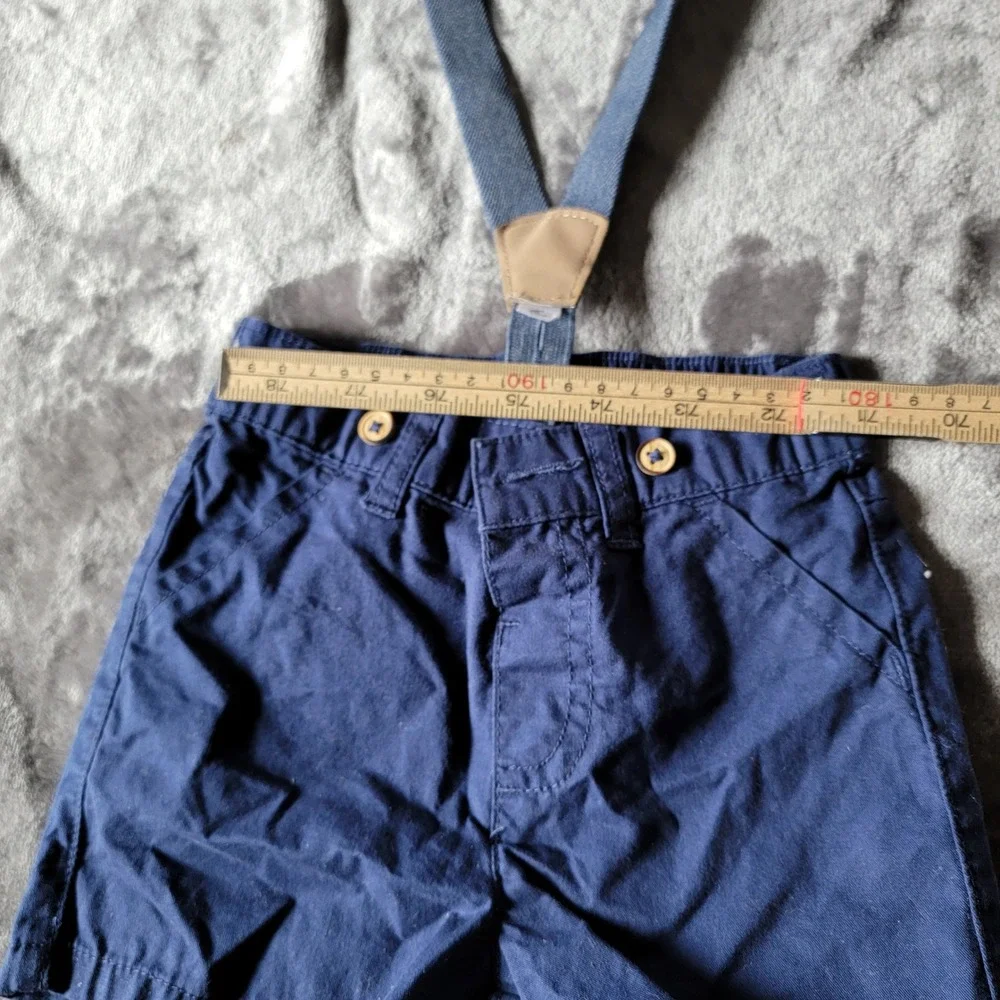 Cat & Jack Short Set Baby 12M Red White Navy LNWT Suspender Bodysuit 733